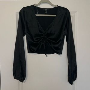 Forever 21 top, size L, black
